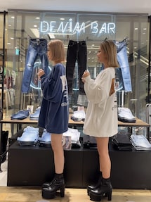 GYDA  METROPOLISグラインダードルマンスウェットTOPS ジェイダ GYDA METROPOLISグラインダードルマンスウェットTOPS