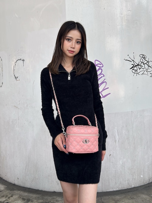 ZOZO限定！！】ラインストーンキルティングBAG（ショルダー