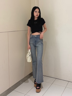 「GYDA（ジェイダ）のアイテム」を使った、miiaさん（レディース・160cm）の夏コーディネート