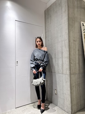 「GYDA（ジェイダ）のアイテム（その他シューズ）」を使った、miiaさん（レディース・160cm）の秋コーディネート