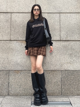 「アイテム（ワンピース）」を使った、miiaさん（レディース・160cm）の秋コーディネート