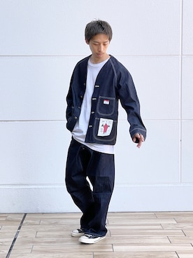 「CAL O LINE（キャルオーライン）のアイテム（ジャケット/アウター）」を使った、TGSNBOさん（メンズ・173cm）の秋コーディネート