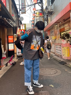 「アイテム（アームカバー）」を使った、lyreumさん（レディース・167cm）の冬コーディネート