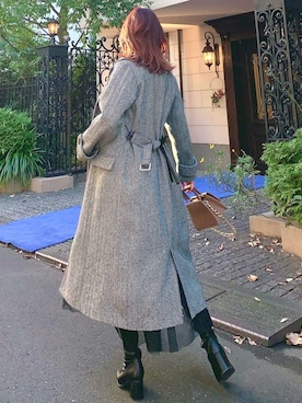 「RESEXXY（リゼクシー）のアイテム（その他アウター）」を使った、maikoさん（レディース・167cm）の冬コーディネート
