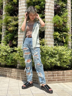 SAYAさん（レディース・161cm）の夏コーディネート