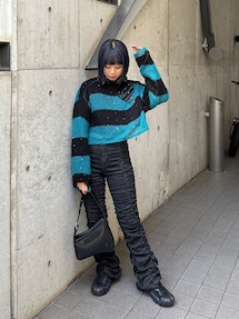 JUICY COUTURE USA製 y2kギャル カーキ パイル地フレアパンツ ギャザーフレアパンツ｜ジュエティ（jouetie）アウトレット公式