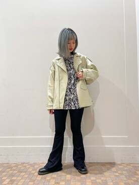 「jouetie（ジュエティ）のアイテム（その他アウター）」を使った、SAYAさん（レディース・161cm）の冬コーディネート