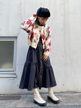 SAYAさん（レディース・161cm）の冬コーディネート