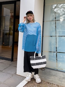 jouetie トップス オーバーメッシュトップス（Tシャツ/カットソー）｜jouetie