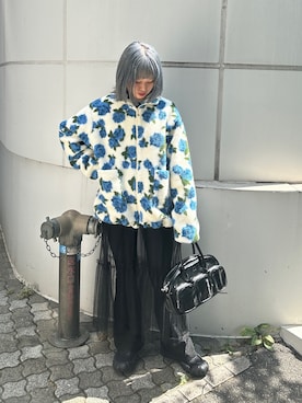 「jouetie（ジュエティ）のアイテム（その他アウター）」を使った、SAYAさん（レディース・161cm）の夏コーディネート