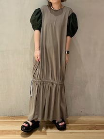 ELENDEEK パフスリーブワンピース ELENDEEK ワンピース パフスリーブワンピース : ZOZOTOWN Yahoo
