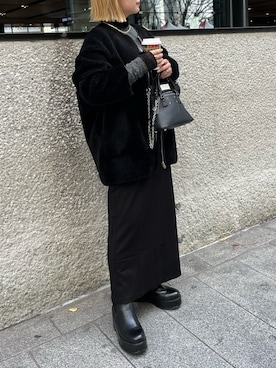 harukaさん（レディース・155cm）の冬コーディネート