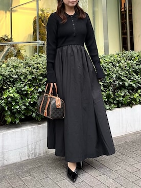 「ELENDEEK（エレンディーク）のアイテム」を使った、harukaさん（レディース・155cm）の春コーディネート