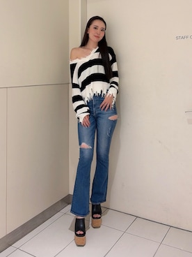 「GYDA（ジェイダ）のアイテム（シューズ）」を使った、rinaさん（レディース・170cm）の秋コーディネート
