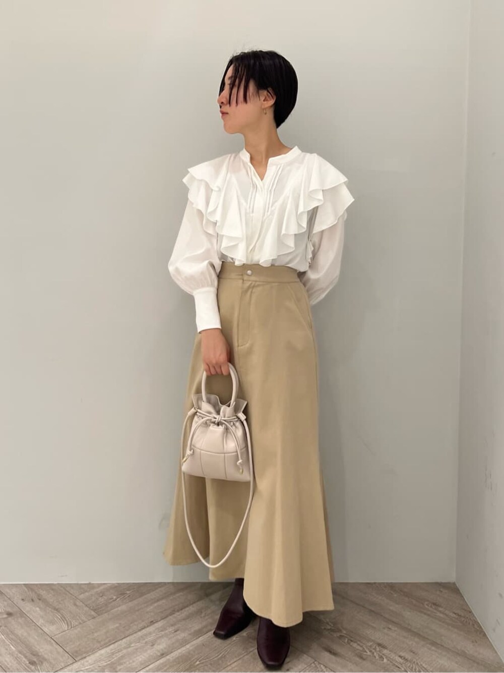 新】【タグ】ロージーモンスターLUNA tunicスカラップカラー