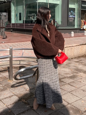 RUNA ONISHIさん(レディース・163cm)の冬コーディネート