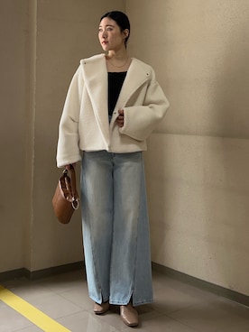 RUNA ONISHIさん（レディース・163cm）の冬コーディネート