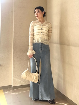 「LAGUNAMOON（ラグナムーン）のアイテム」を使った、RUNA ONISHIさん（レディース・163cm）の春コーディネート