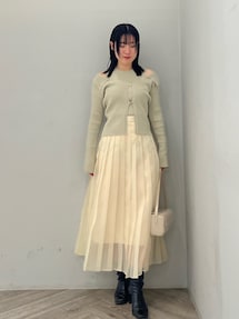 カラーデザインニットアンサンブル｜ラグナムーン（LAGUNAMOON