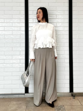 「LAGUNAMOON（ラグナムーン）のアイテム」を使った、RUNA ONISHIさん（レディース・163cm）の春コーディネート