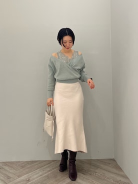 RUNA ONISHIさん(レディース・163cm)の冬コーディネート