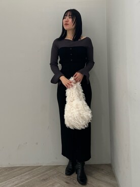 RUNA ONISHIさん（レディース・163cm）の冬コーディネート