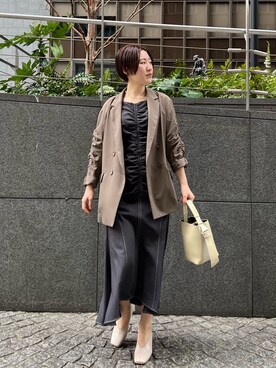 RUNA ONISHIさん（レディース・163cm）の冬コーディネート