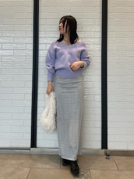 RUNA ONISHIさん（レディース・163cm）の冬コーディネート