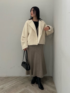 RUNA ONISHIさん(レディース・163cm)の冬コーディネート