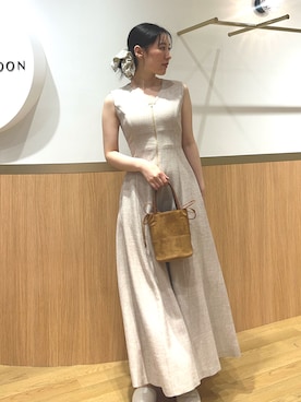 「LAGUNAMOON（ラグナムーン）のアイテム」を使った、RUNA ONISHIさん（レディース・163cm）の春コーディネート