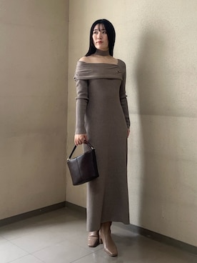 RUNA ONISHIさん(レディース・163cm)の冬コーディネート