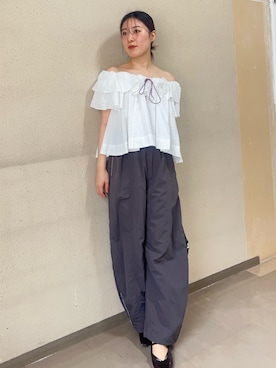 「LAGUNAMOON（ラグナムーン）のアイテム」を使った、RUNA ONISHIさん（レディース・163cm）の春コーディネート