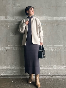 RUNA ONISHIさん（レディース・163cm）の冬コーディネート