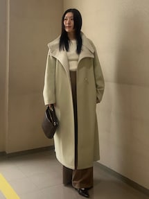 ウールジャージスタンドカラーコート｜ラグナムーン（LAGUNAMOON）公式