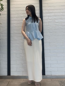 「LAGUNAMOON（ラグナムーン）のアイテム」を使った、RUNA ONISHIさん（レディース・163cm）の夏コーディネート