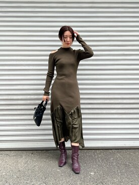 RUNA ONISHIさん（レディース・163cm）の冬コーディネート