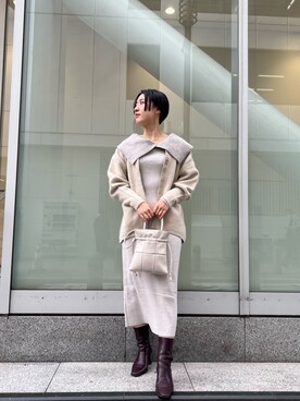 RUNA ONISHIさん(レディース・163cm)の冬コーディネート
