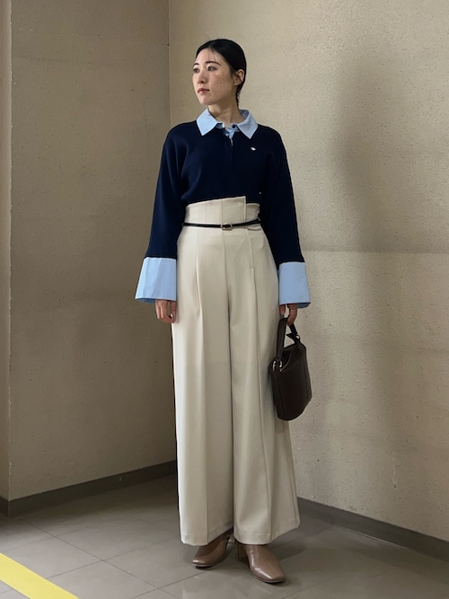 POLO BCSコラボ】シャツカラーカフスニットプルオーバー｜ラグナムーン