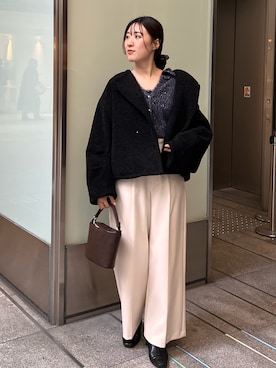 RUNA ONISHIさん（レディース・163cm）の冬コーディネート