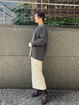 RUNA ONISHIさん（レディース・163cm）の冬コーディネート