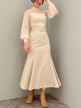 RUNA ONISHIさん（レディース・163cm）の冬コーディネート