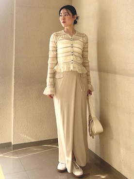 RUNA ONISHIさん（レディース・163cm）の春コーディネート