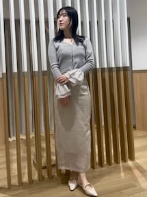 セール】シアーフレアカフスニットアンサンブル（アンサンブル
