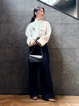「LAGUNAMOON（ラグナムーン）のアイテム（シャツ/ブラウス）」を使った、RUNA ONISHIさん（レディース・163cm）の夏コーディネート