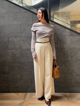 RUNA ONISHIさん（レディース・163cm）の冬コーディネート