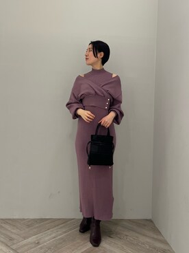 RUNA ONISHIさん(レディース・163cm)の冬コーディネート