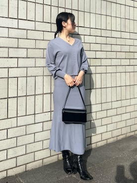 RUNA ONISHIさん(レディース・163cm)の冬コーディネート