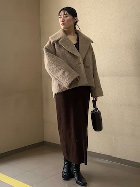 RUNA ONISHIさん(レディース・163cm)の冬コーディネート