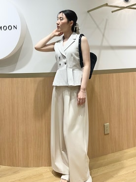 「LAGUNAMOON（ラグナムーン）のアイテム」を使った、RUNA ONISHIさん（レディース・163cm）の春コーディネート