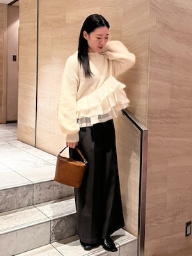 RUNA ONISHIさん（レディース・163cm）の冬コーディネート